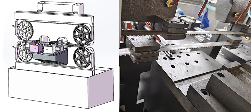 又一臺定制專機(jī)：JFSJT-100雙鋸條帶鋸床